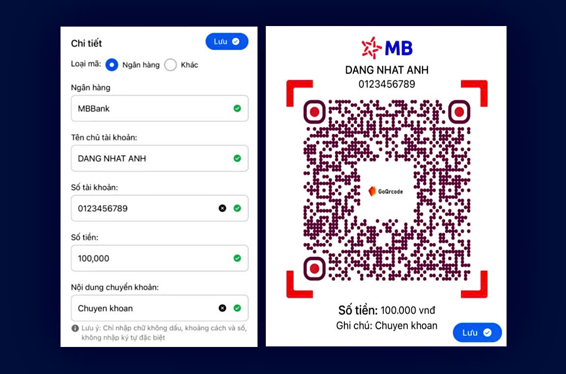Tải ứng dụng GoQrcode để Thanh toán nhanh chóng,với. mã Qrcode