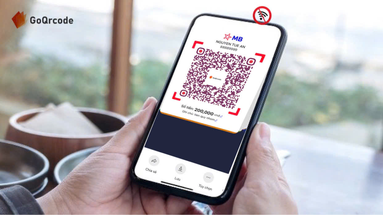 tạo mã qr trên điện thoại không kết nối mạng wifi